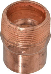 Mueller Industries - 1-1/2" Wrot Copper Pipe Adapter - C X M, Solder Joint - Eagle Tool & Supply