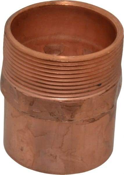 Mueller Industries - 2" Wrot Copper Pipe Adapter - C X M, Solder Joint - Eagle Tool & Supply