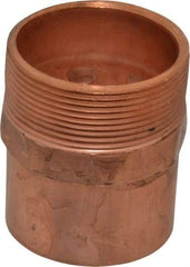 Mueller Industries - 2" Wrot Copper Pipe Adapter - C X M, Solder Joint - Eagle Tool & Supply