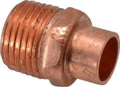 Mueller Industries - 3/8 x 1/2" Wrot Copper Pipe Adapter - C X M, Solder Joint - Eagle Tool & Supply