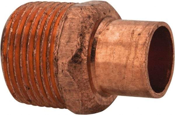 Mueller Industries - 1/2 x 3/4" Wrot Copper Pipe Adapter - C X M, Solder Joint - Eagle Tool & Supply