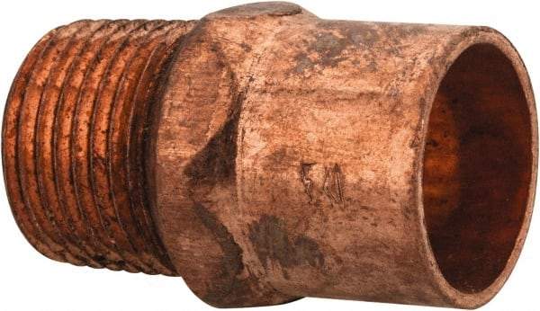 Mueller Industries - 1/2 x 3/8" Wrot Copper Pipe Adapter - C X M, Solder Joint - Eagle Tool & Supply