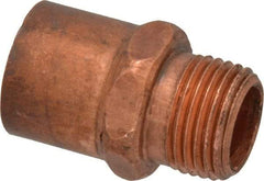 Mueller Industries - 3/4 x 1/2" Wrot Copper Pipe Adapter - C X M, Solder Joint - Eagle Tool & Supply