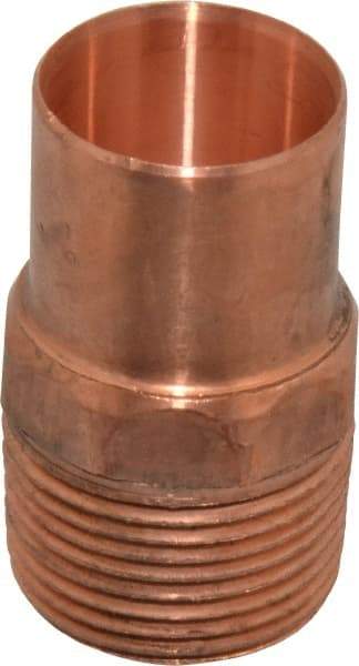 Mueller Industries - 1" Wrot Copper Pipe Adapter - FTG x M, Solder Joint - Eagle Tool & Supply