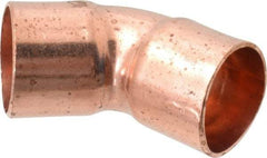 Mueller Industries - 3/4" Wrot Copper Pipe 45° Elbow - C x C, Solder Joint - Eagle Tool & Supply