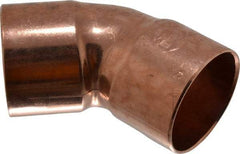 Mueller Industries - 1-1/2" Wrot Copper Pipe 45° Elbow - C x C, Solder Joint - Eagle Tool & Supply