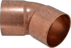 Mueller Industries - 2" Wrot Copper Pipe 45° Elbow - C x C, Solder Joint - Eagle Tool & Supply