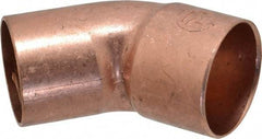 Mueller Industries - 1-1/4" Wrot Copper Pipe 45° Elbow - FTG x C, Solder Joint - Eagle Tool & Supply