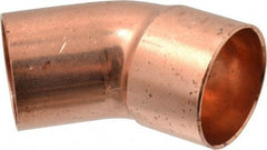 Mueller Industries - 1-1/2" Wrot Copper Pipe 45° Elbow - FTG x C, Solder Joint - Eagle Tool & Supply