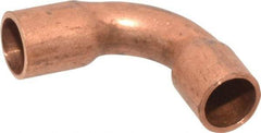 Mueller Industries - 1/8" Wrot Copper Pipe 90° Elbow - C x C, Solder Joint - Eagle Tool & Supply