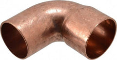 Mueller Industries - 1-1/2" Wrot Copper Pipe 90° Street Elbow - FTG x C, Solder Joint - Eagle Tool & Supply