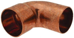 Mueller Industries - 2" Wrot Copper Pipe 90° Street Elbow - FTG x C, Solder Joint - Eagle Tool & Supply