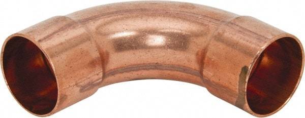 Mueller Industries - 1-1/2" Wrot Copper Pipe 90° Long Radius Elbow - C x C, Solder Joint - Eagle Tool & Supply
