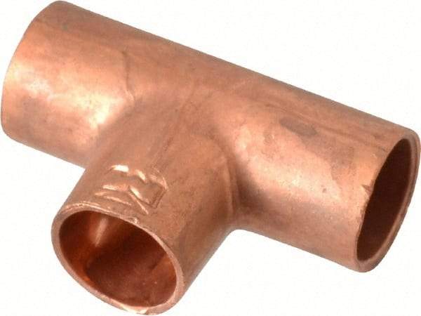 Mueller Industries - Wrot Copper Pipe Tee - C x C x C, Solder Joint - Eagle Tool & Supply