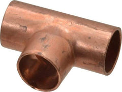 Mueller Industries - 3/8" Wrot Copper Pipe Tee - C x C x C, Solder Joint - Eagle Tool & Supply