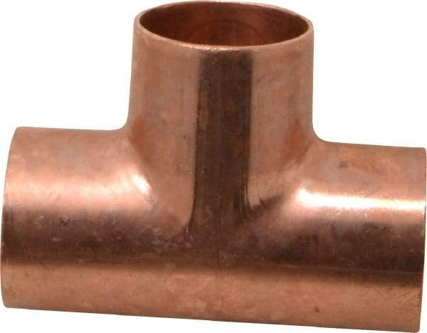 Mueller Industries - 1-1/4" Wrot Copper Pipe Tee - C x C x C, Solder Joint - Eagle Tool & Supply