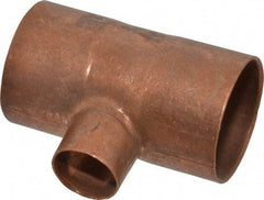 Mueller Industries - 1-1/2" Wrot Copper Pipe Tee - C x C x C, Solder Joint - Eagle Tool & Supply