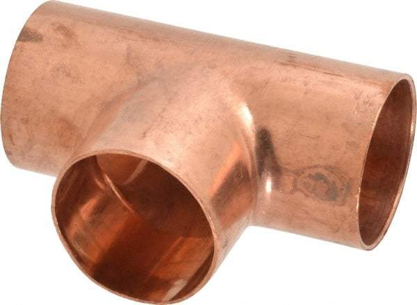 Mueller Industries - 2" Wrot Copper Pipe Tee - C x C x C, Solder Joint - Eagle Tool & Supply