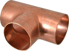 Mueller Industries - 2-1/2" Wrot Copper Pipe Tee - C x C x C, Solder Joint - Eagle Tool & Supply