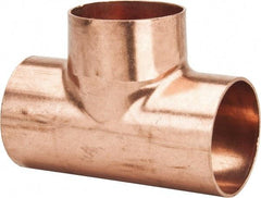Mueller Industries - 3" Wrot Copper Pipe Tee - C x C x C, Solder Joint - Eagle Tool & Supply
