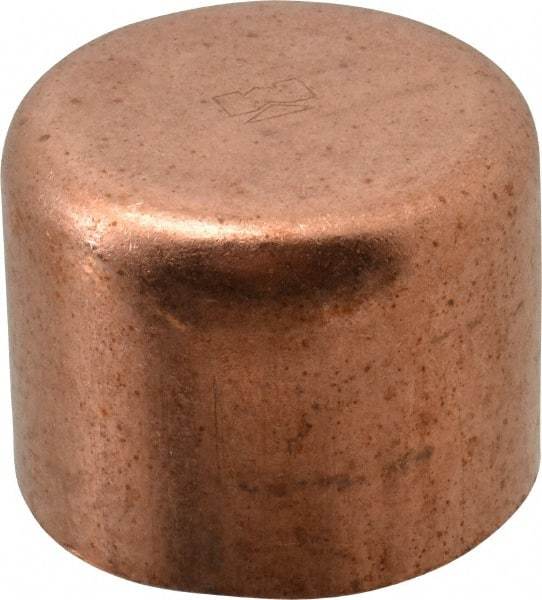 Mueller Industries - 1-1/4" Wrot Copper Pipe Tube Cap - C, Solder Joint - Eagle Tool & Supply