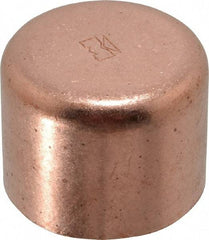 Mueller Industries - 1-1/2" Wrot Copper Pipe Tube Cap - C, Solder Joint - Eagle Tool & Supply