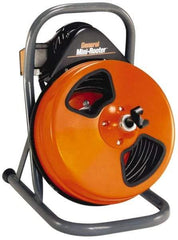 General Pipe Cleaners - Electric Battery Drain Cleaning Machine - For 3" Pipe, 75' Cable, 165 Max RPM - Eagle Tool & Supply