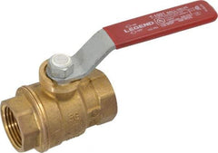 Legend Valve - 3/4" Pipe, Full Port, Brass Standard Ball Valve - Inline - One Way Flow, FNPT x FNPT Ends, Lever Handle, 600 WOG, 150 WSP - Eagle Tool & Supply