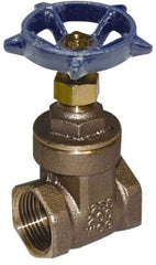 Legend Valve - 2-1/2" Pipe, Threaded Bronze Solid Wedge Stem Gate Valve - 200 WOG, 125 WSP, Screw-In Bonnet - Eagle Tool & Supply