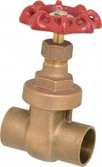 Legend Valve - 1" Pipe, Soldered Bronze Solid Wedge Stem Gate Valve - 200 WOG, 125 WSP, Screw Over Bonnet - Eagle Tool & Supply