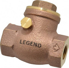 Legend Valve - 1/4" Brass Check Valve - Inline, FNPT x FNPT, 200 WOG - Eagle Tool & Supply