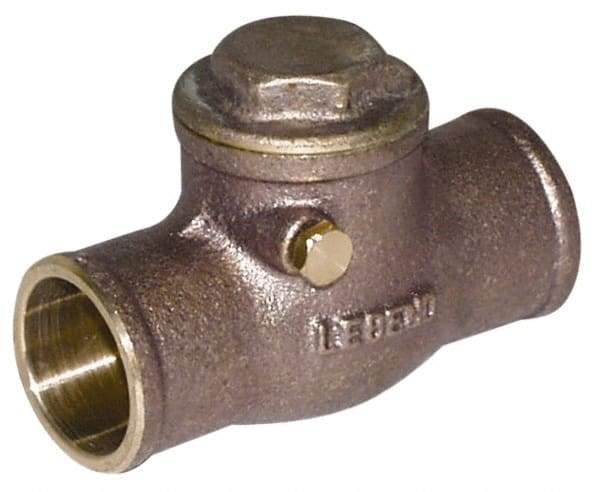 Legend Valve - 1-1/4" Lead Free Brass Check Valve - Check Swing, FNPT x FNPT, 200 WOG - Eagle Tool & Supply