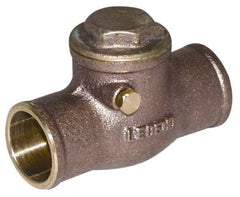 Legend Valve - 2-1/2" Brass Check Valve - Soldered x Soldered, 200 WOG - Eagle Tool & Supply