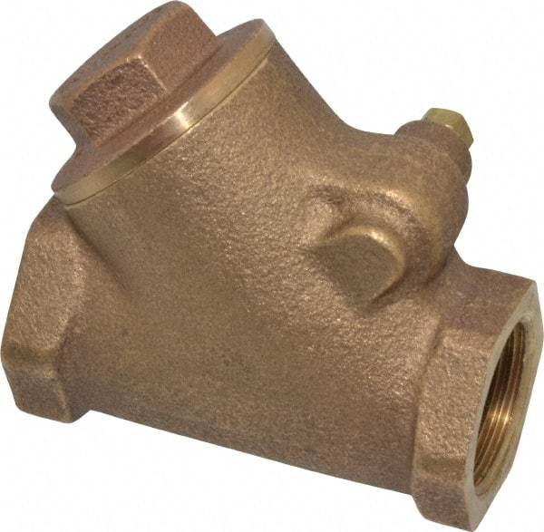 Legend Valve - 3/4" Bronze Check Valve - Y-Pattern, FNPT x FNPT, 300 WOG - Eagle Tool & Supply