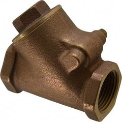 Legend Valve - 1" Bronze Check Valve - Y-Pattern, FNPT x FNPT, 300 WOG - Eagle Tool & Supply