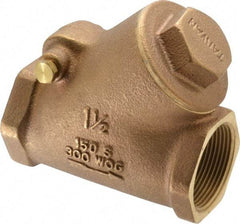 Legend Valve - 1-1/2" Bronze Check Valve - Y-Pattern, FNPT x FNPT, 300 WOG - Eagle Tool & Supply