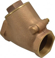 Legend Valve - 2" Bronze Check Valve - Y-Pattern, FNPT x FNPT, 300 WOG - Eagle Tool & Supply