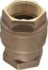 Legend Valve - 1-1/2" Bronze Check Valve - Inline, FNPT x FNPT, 250 WOG - Eagle Tool & Supply