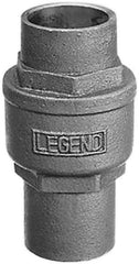 Legend Valve - 1-1/4" Bronze Check Valve - Inline, Soldered x Soldered, 250 WOG - Eagle Tool & Supply