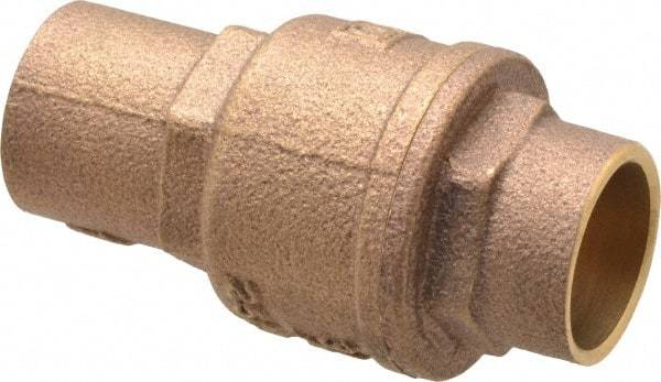 Legend Valve - 3/4" Bronze Check Valve - Inline, Soldered x Soldered, 250 WOG - Eagle Tool & Supply