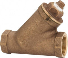 Legend Valve - 1-1/4" Pipe, FNPT Ends, Bronze Y-Strainer - 300 psi WOG Rating, 150 psi WSP Rating - Eagle Tool & Supply