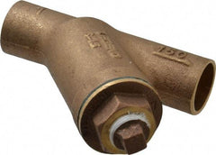 Legend Valve - 1" Pipe, Solder Ends, Bronze Y-Strainer - 300 psi WOG Rating, 150 psi WSP Rating - Eagle Tool & Supply