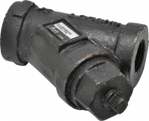 Legend Valve - 1/2" Pipe, FNPT Ends, Cast Iron Y-Strainer - 500 psi WOG Rating, 250 psi WSP Rating - Eagle Tool & Supply
