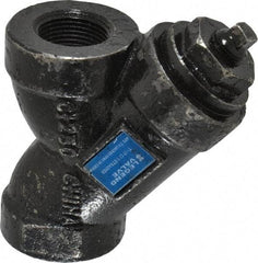 Legend Valve - 1" Pipe, FNPT Ends, Cast Iron Y-Strainer - 500 psi WOG Rating, 250 psi WSP Rating - Eagle Tool & Supply