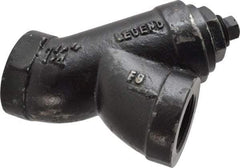 Legend Valve - 1-1/4" Pipe, FNPT Ends, Cast Iron Y-Strainer - 500 psi WOG Rating, 250 psi WSP Rating - Eagle Tool & Supply