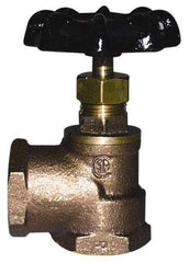 Legend Valve - 1/2" Pipe, 125 psi WOG Rating, Lead Free Brass Angle, Stop Valve - Handwheel Handle, FNPT x FNPT End Connections - Eagle Tool & Supply