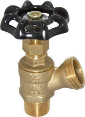 Legend Valve - 1/2 Inch Pipe, Brass, MNPT x GHT End Connection, Boiler Drain Valve - 125 psi WOG Rating, Handwheel Handle - Eagle Tool & Supply