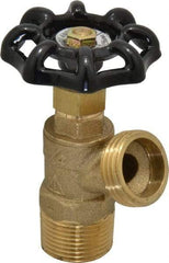 Legend Valve - 3/4 Inch Pipe, Brass, MNPT x GHT End Connection, Boiler Drain Valve - 125 psi WOG Rating, Handwheel Handle - Eagle Tool & Supply