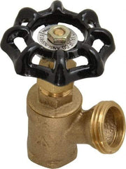 Legend Valve - 1/2 Inch Pipe, Brass, FNPT x GHT End Connection, Boiler Drain Valve - 125 psi WOG Rating, Handwheel Handle - Eagle Tool & Supply
