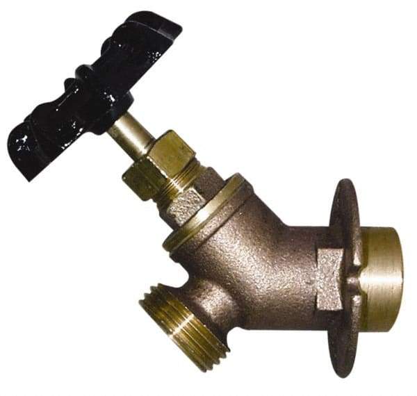 Legend Valve - 1/2" Pipe, Lead Free Brass Sillcock with Lockshield - Handwheel Handle, FNPT x MGHT End Connections, 125 psi WOG Rating - Eagle Tool & Supply